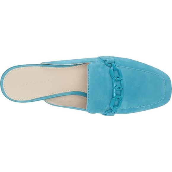 Sanctuary Smart Creation Aqua Blue Wire Bigtime 2.0 Mule Size 7 in Box NWT - Picture 4 of 12